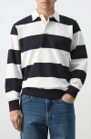 Mango Stripe Polo Sweater In Multi