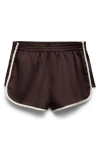 Mango Stripe Shorts In Purple