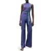 Mango Stripe Tie Waist Jumpsuit