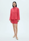 Mango Short Rouge - Femme - Xs -