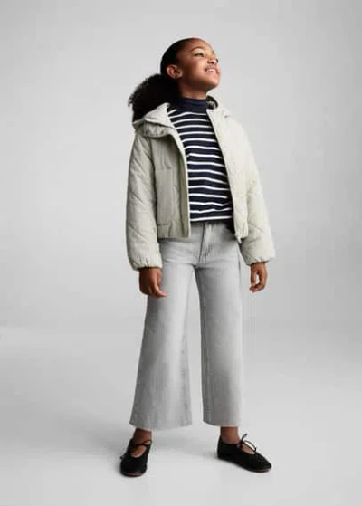 Mango Kids' Striped Cotton-blend Sweatshirt Dark Navy