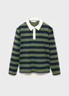 Mango Polo Coton À Rayures Vert - Enfants - 11-12 Ans -  Kids In Green