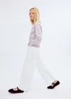 Mango T-shirt Coton À Rayures Violet Clair/pastel - Enfants - 13-14 Ans -  Kids In White