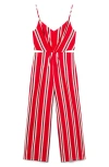 Mango Striped Cutout Jumpsuit