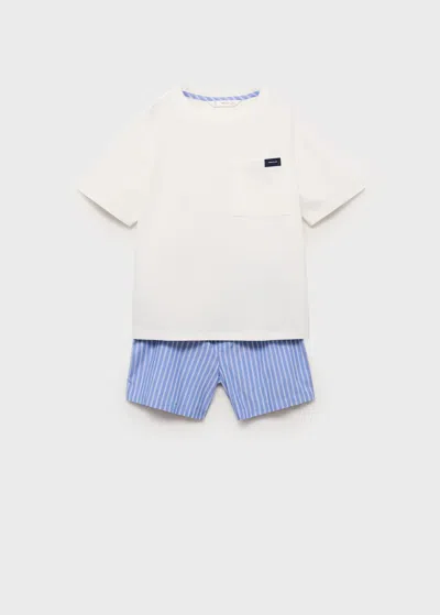 Mango Pyjama Bleu - Enfants - 5-6 Ans -  Kids