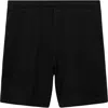 Mango Structured Knit Shorts In Black