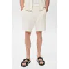 Mango Structured Knit Shorts In White