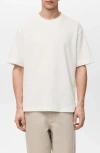 Mango Short Sleeve Cotton Crewneck Sweater