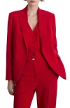 Mango Structured Suit Jacket In Red