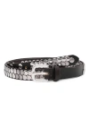 Mango Stud Leather Belt In Multi