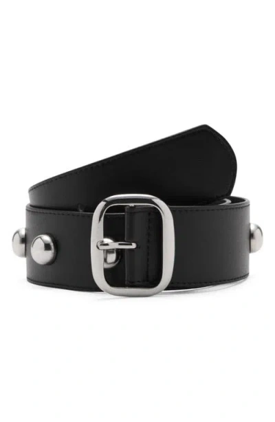 Mango Studded Belt In Black