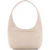 Mango Studded Hobo Bag In White