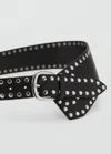 Mango Ceinture Noir - Femme - M -
