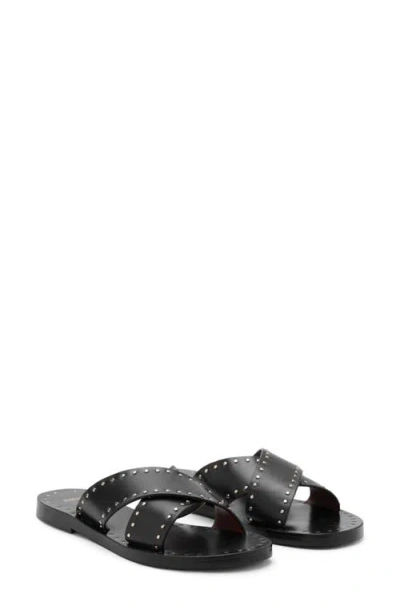 Mango Studded Slide Sandal