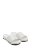 Mango Women's Studded Leather Sandals In White