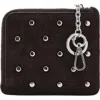 Mango Studded Suede Card Case In Pattern