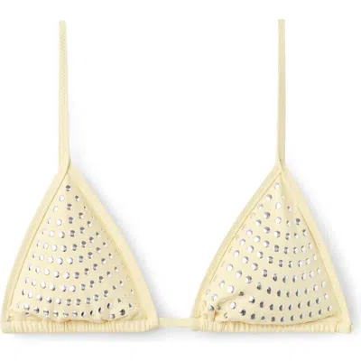 MANGO MANGO STUDDED TRIANGLE BIKINI TOP