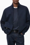 Mango Sudadera Perkins Bomber Jacket In Night Blue