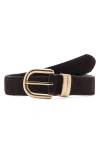 Mango Suede Belt In Brown