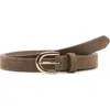 Mango Suede Belt In Brown