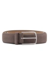 Mango Suede Belt In Medium Brown