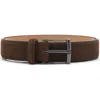Mango Suede Belt In Pink