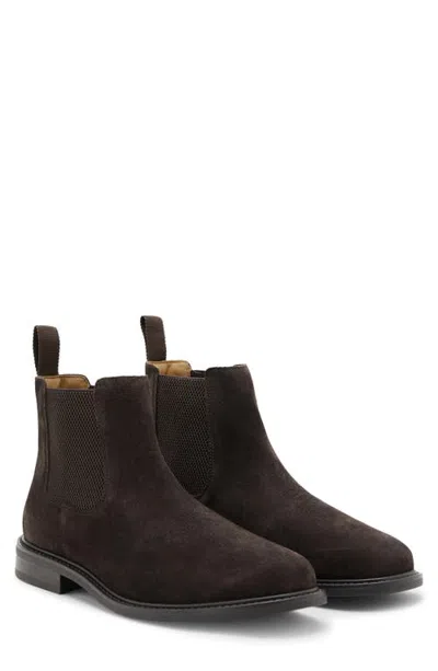 Mango Suede Chelsea Boot In Brown