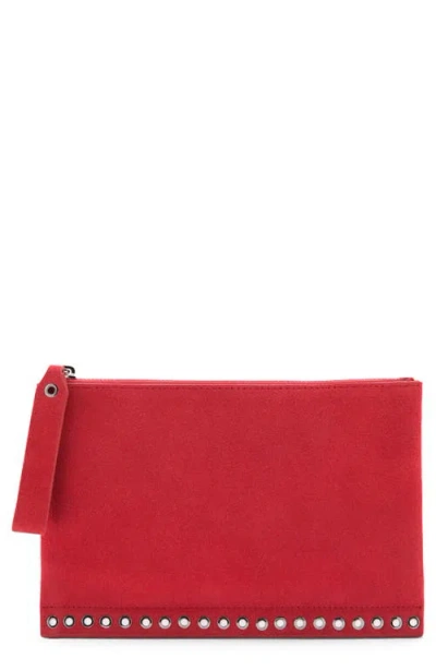 Mango Suede Laptop Case In Red