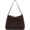 Mango Suede Shopper Bag In Chocolate
