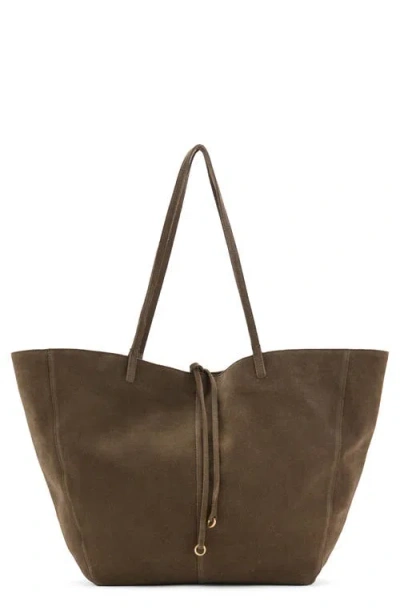 Mango Suede Shopper Bag In Pattern