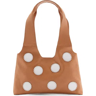 Mango Suede Shoulder Bag In Brown
