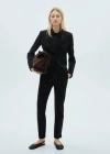 Mango Blazer Costume Poches Noir - Femme - 46 -  In Noir
