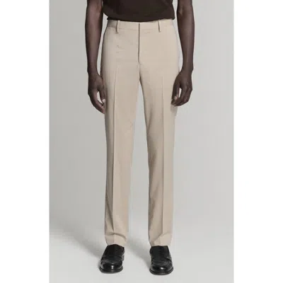 Mango Super Slim Fit Stretch Suit Pants In Neutral