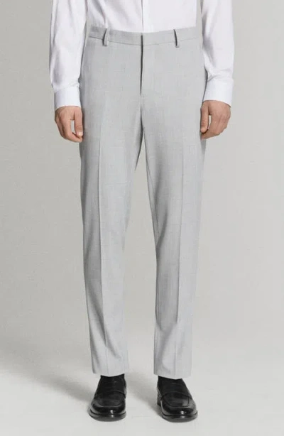 Mango Super Slim Fit Stretch Suit Pants In Gray