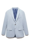 Mango Men's Super Slim-fit Stretch Fabric Suit Blazer In Sky Blue