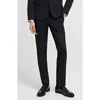 Mango Superslim Fit Stretch Dress Pants In Navy
