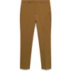 Mango Regular Fit Cotton Blend Dress Pants In Brown