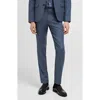 Mango Superslim Fit Stretch Dress Pants In Sky Blue