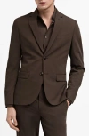 Mango Superslim Fit Stretch Sport Coat In Brown