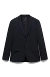 Mango Superslim Fit Stretch Sport Coat In Deep Navy