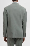 Mango Superslim Fit Stretch Sport Coat In Grey Green