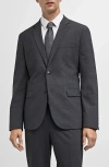 Mango Superslim Fit Stretch Sport Coat In Gray