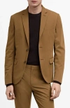 Mango Superslim Fit Stretch Sport Coat In Ochre