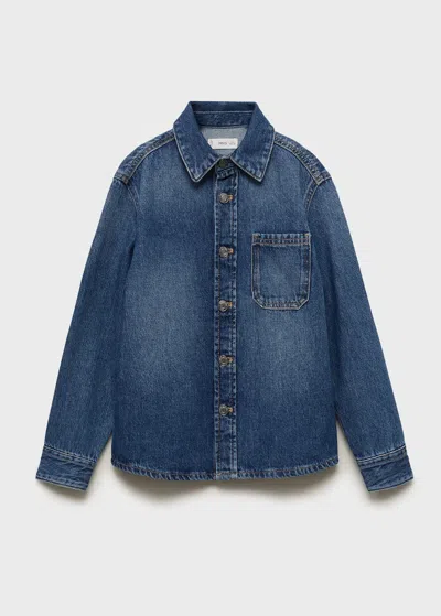 Mango Kids' Overshirt Dark Blue