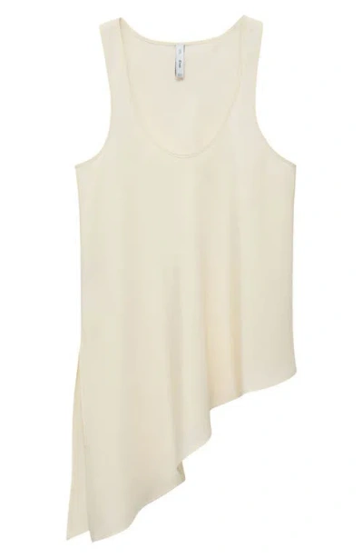 Mango Swade Asymmetric Hem Tank In Neutral
