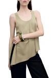 Mango Swade Asymmetric Hem Tank