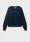 Mango Sweatshirt With Embroidered Star In Blue