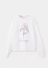 Mango Sweat Oversize Message Imprimé In White