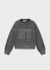 Mango Sweat Gris Anthracite - Enfants - 13-14 Ans -  Kids In Gray