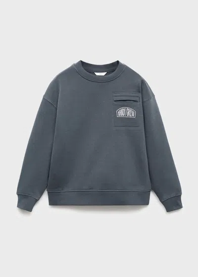 Mango Sweat Gris Foncé - Enfants - 13-14 Ans -  Kids In Gray
